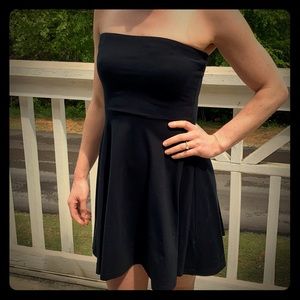 Express strapless skater dress
